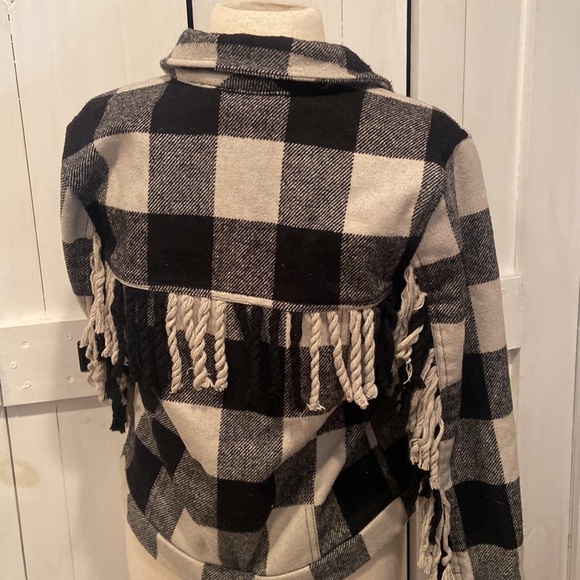 Lucky Brand Wool Fringe Jacket - Picture 2 of 4